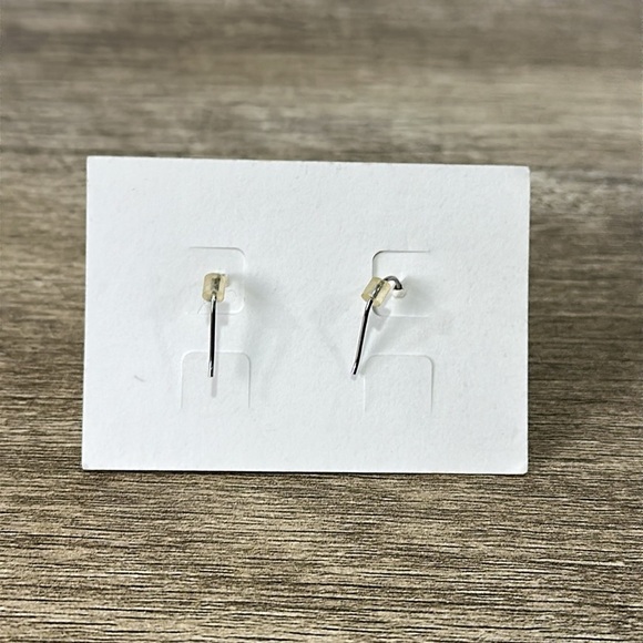 Lia Sophia Abalone Center Discs Silver Tone Earrings NEW - Picture 3 of 3